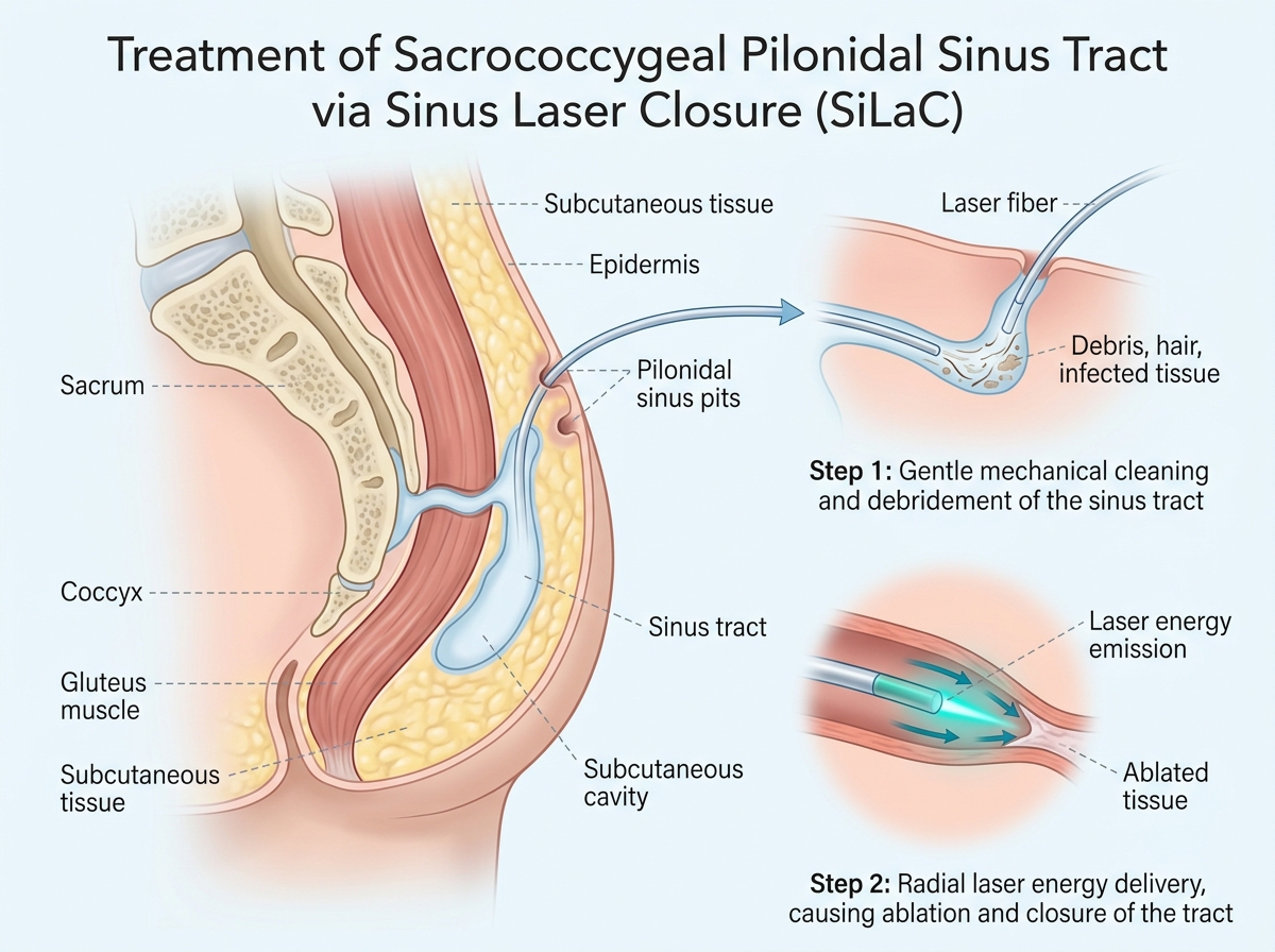 Pilonidal Sinus Laser Closure